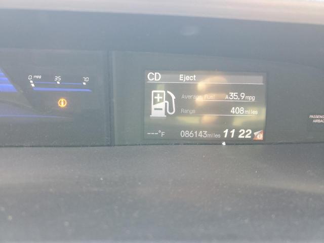 2HGFB2F91FH514239 - 2015 HONDA CIVIC EXL ნაცრისფერი ფოტო 9