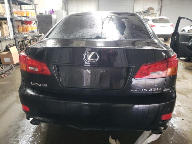 JTHCK262865003668 - 2006 LEXUS IS 250 BLACK photo 6