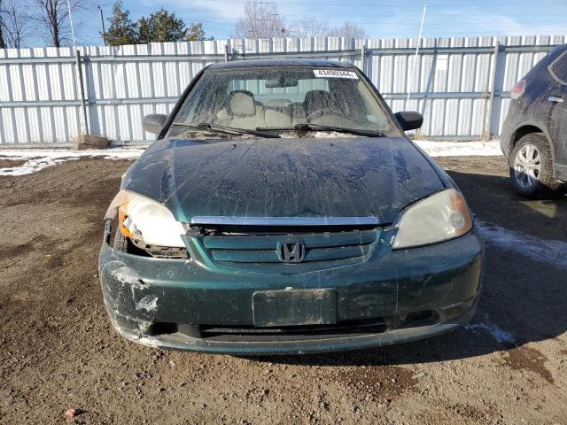 2HGES16381H919265 - 2001 HONDA CIVIC DX GREEN photo 5