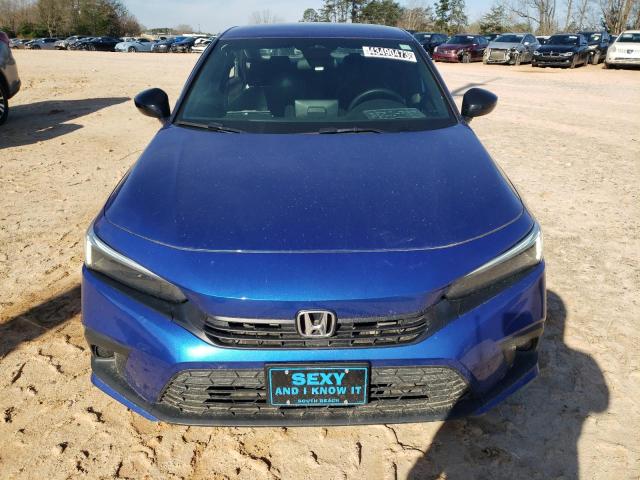 2HGFE2F51NH556512 - 2022 HONDA CIVIC SPORT BLUE photo 5