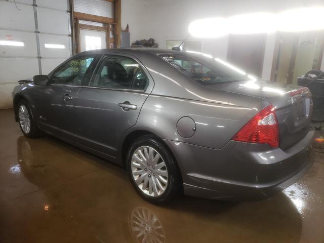 3FADP0L35AR185334 - 2010 FORD FUSION HYBRID GRAY photo 2