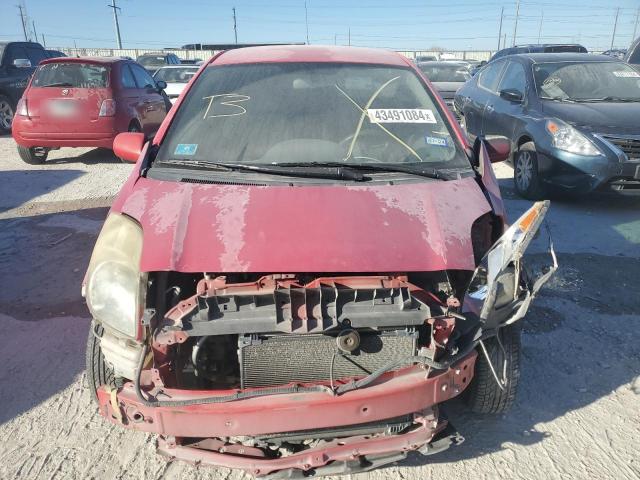 JTDJT923375126924 - 2007 TOYOTA YARIS RED photo 5