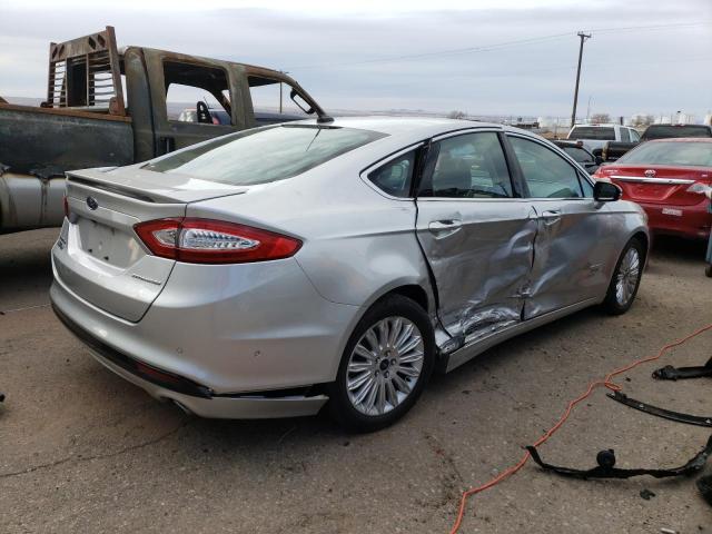 3FA6P0SU5DR373665 - 2013 FORD FUSION TITANIUM PHEV SILVER photo 3