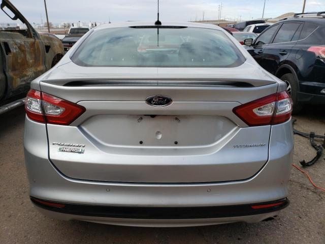 3FA6P0SU5DR373665 - 2013 FORD FUSION TITANIUM PHEV SILVER photo 6