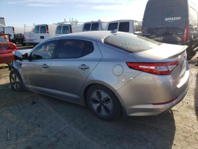 KNAGM4AD3D5055916 - 2013 KIA OPTIMA HYBRID SILVER photo 2