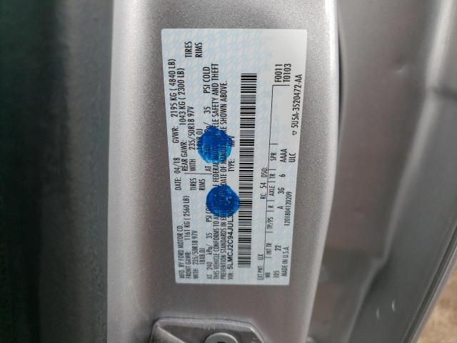 5LMCJ2C94JUL30954 - 2018 LINCOLN MKC SELECT 银色 照片 14