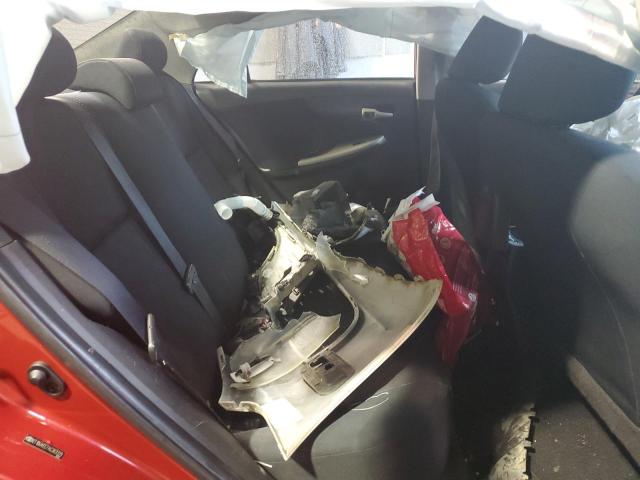 2T1BU4EE7AC363329 - 2010 TOYOTA COROLLA BASE RED photo 10