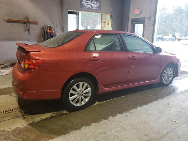 2T1BU4EE7AC363329 - 2010 TOYOTA COROLLA BASE RED photo 3
