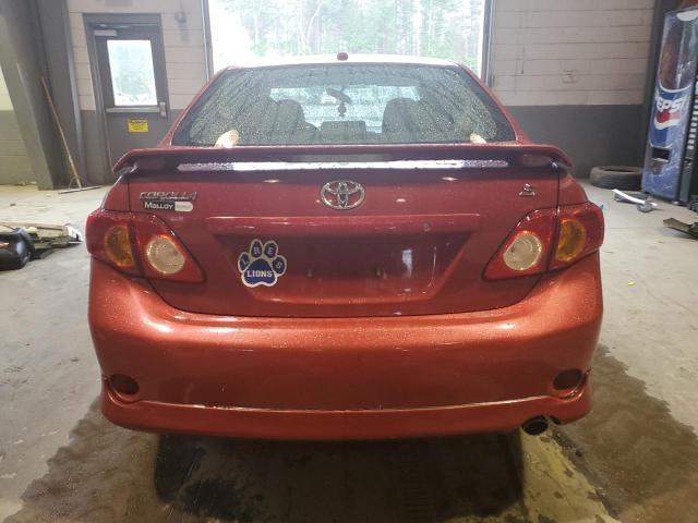 2T1BU4EE7AC363329 - 2010 TOYOTA COROLLA BASE RED photo 6