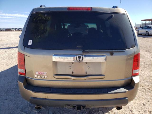 5FNYF3H5XAB007978 - 2010 HONDA PILOT EXL GOLD photo 6