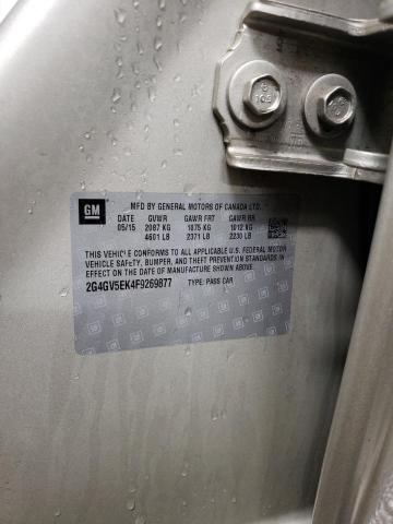 2G4GV5EK4F9269877 - 2015 BUICK REGAL 金色 照片 12