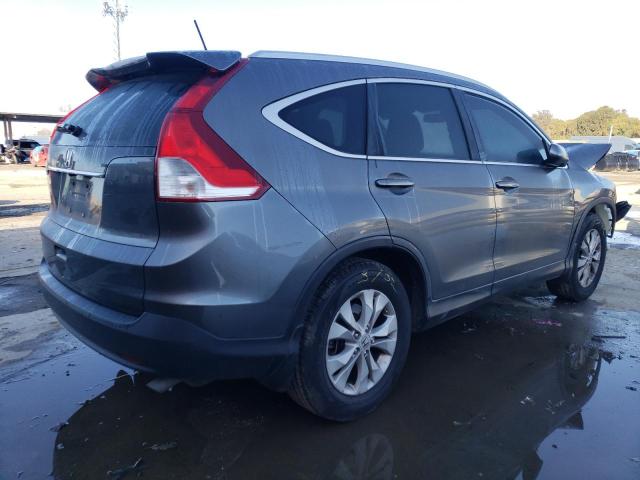 JHLRM3H79CC002916 - 2012 HONDA CR-V EXL GRAY photo 3