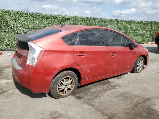 JTDKN3DU7A5002485 - 2010 TOYOTA PRIUS RED photo 3