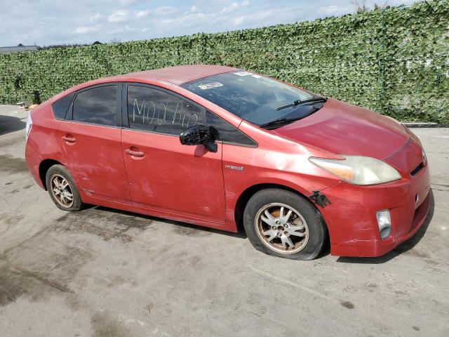 JTDKN3DU7A5002485 - 2010 TOYOTA PRIUS RED photo 4