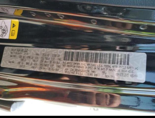 1C4HJXEN0KW600174 - 2019 JEEP WRANGLER U SAHARA BLACK photo 13