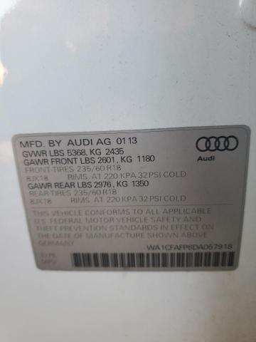 WA1CFAFP8DA057918 - 2013 AUDI Q5 PREMIUM WHITE photo 13