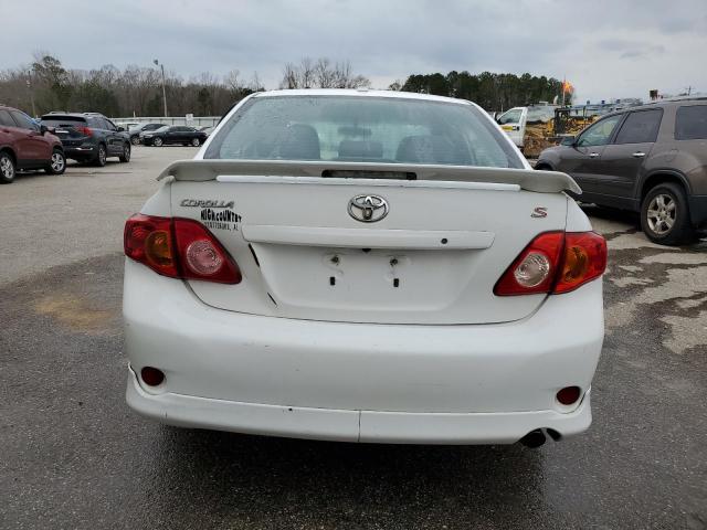 2T1BU4EE8AC412974 - 2010 TOYOTA COROLLA BASE WHITE photo 6