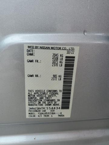 1N4AZ1BV7PC554434 - 2023 NISSAN LEAF S SILVER photo 13