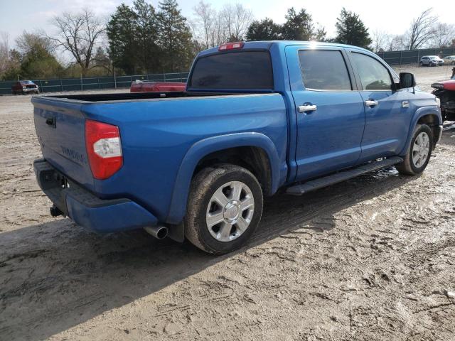 5TFAW5F14JX739154 - 2018 TOYOTA TUNDRA CREWMAX 1794 BLUE photo 3