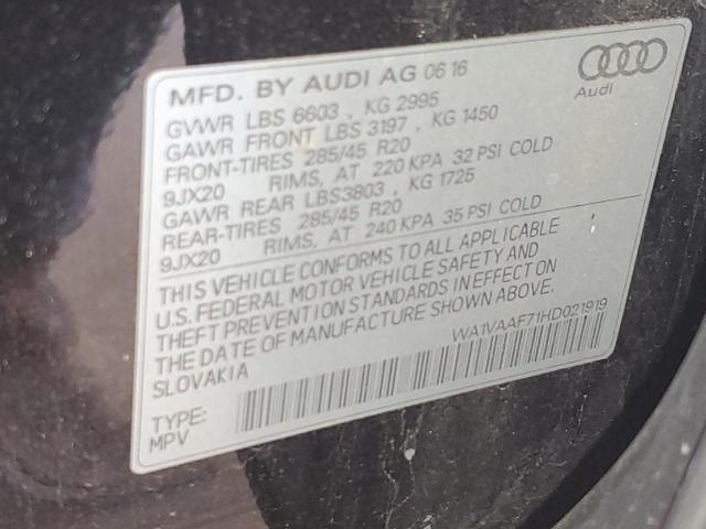 WA1VAAF71HD021919 - 2017 AUDI Q7 PRESTIGE 黑色 照片 13