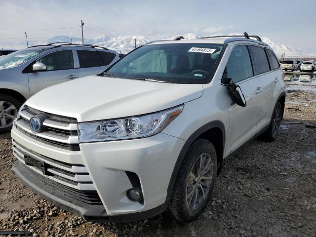 5TDJGRFH5KS074838 - 2019 TOYOTA HIGHLANDER HYBRID WHITE photo 1