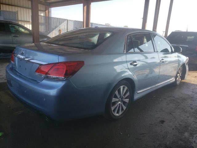 4T1BK3DB8BU425439 - 2011 TOYOTA AVALON BASE BLUE photo 3