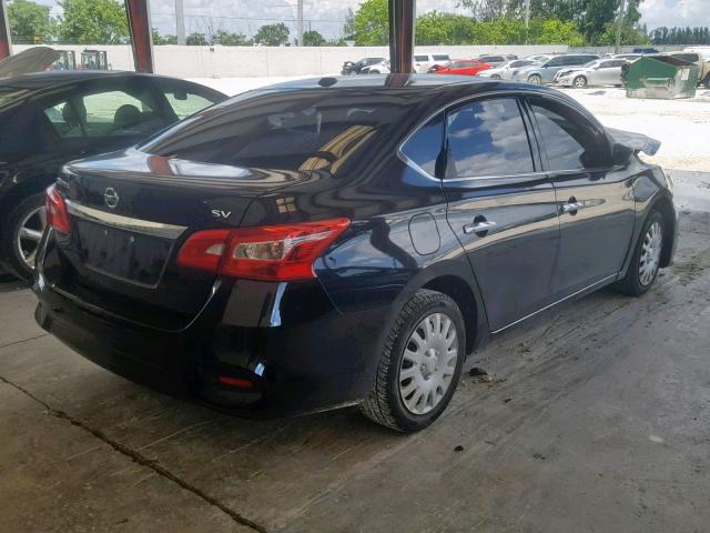 3N1AB7AP7GL646851 - 2016 NISSAN SENTRA S BLACK photo 4