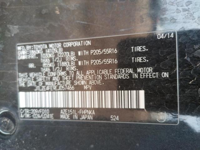 JTLZE4FE9EJ057466 - 2014 TOYOTA SCION XB Schwarz Foto 12