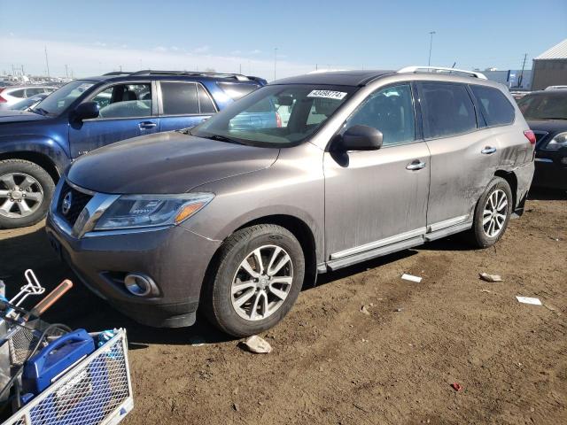 5N1AR2MM0EC715591 - 2014 NISSAN PATHFINDER S GRAY photo 1