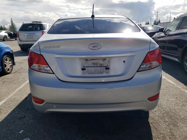 KMHCT4AE8DU559778 - 2013 HYUNDAI ACCENT GLS SILVER photo 6