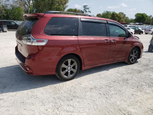 5TDXK3DC1GS719375 - 2016 TOYOTA SIENNA SE RED photo 3