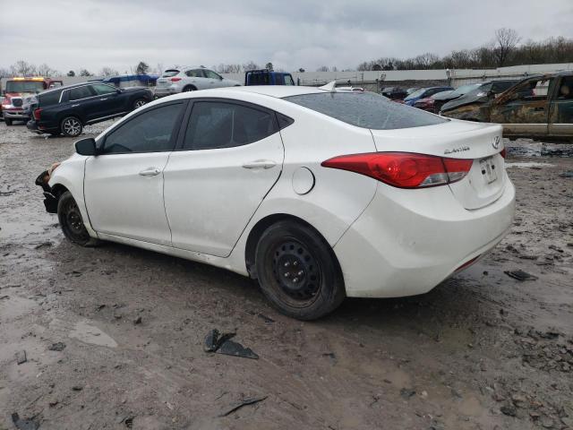 5NPDH4AE5DH230783 - 2013 HYUNDAI ELANTRA GLS WHITE photo 2