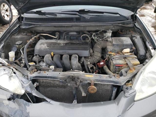 2T1KR32E85C894822 - 2005 TOYOTA COROLLA MA XR GRAY photo 11