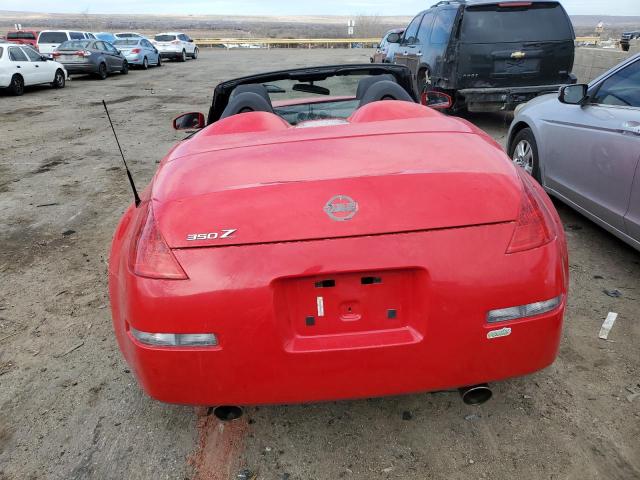 JN1BZ36A38M852804 - 2008 NISSAN 350Z ROADSTER RED photo 6