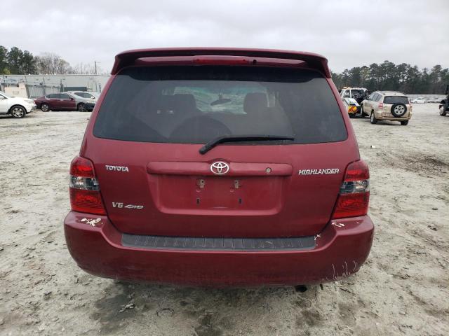 JTEEP21A970201941 - 2007 TOYOTA HIGHLANDER SPORT BURGUNDY photo 6