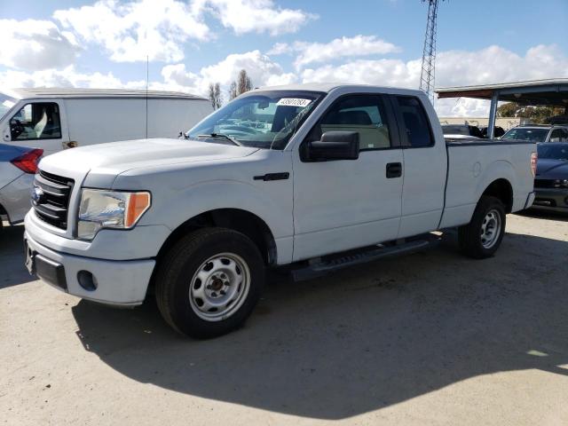 1FTFX1CF5DFE07245 - 2013 FORD F150 SUPER CAB GRAY photo 1