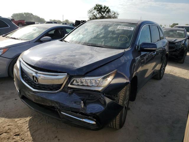 5FRYD3H44GB021525 - 2016 ACURA MDX TECHNOLOGY 蓝色 照片 1