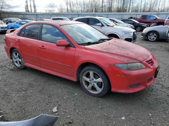 1YVHP84C855M60383 - 2005 MAZDA 6 I RED photo 4