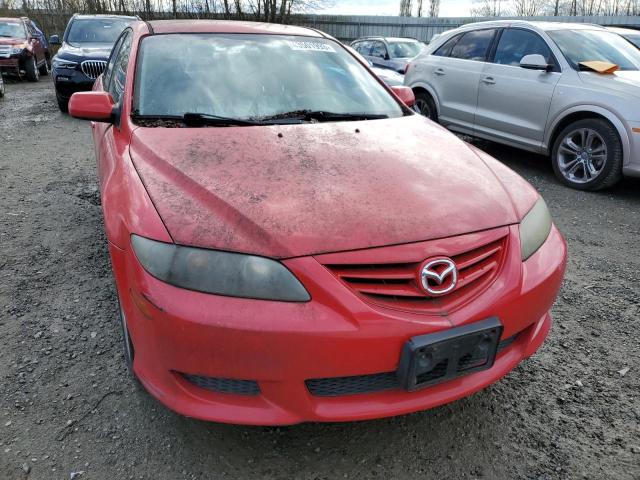 1YVHP84C855M60383 - 2005 MAZDA 6 I RED photo 5