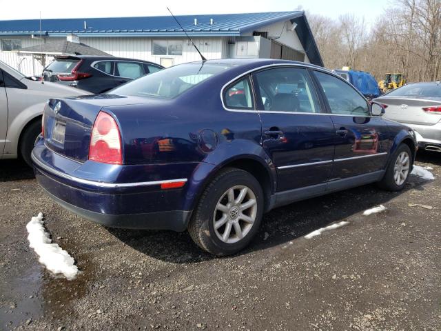 WVWPD63B84E282349 - 2004 VOLKSWAGEN PASSAT GLS BLUE photo 3