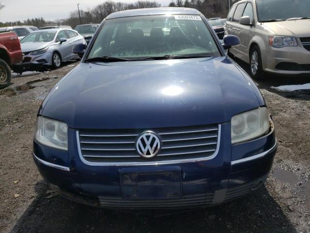 WVWPD63B84E282349 - 2004 VOLKSWAGEN PASSAT GLS BLUE photo 5