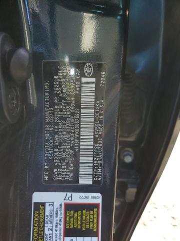 4T1BF1FK0DU676822 - 2013 TOYOTA CAMRY L BLACK photo 12