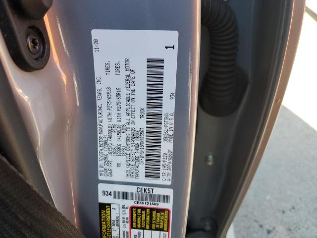 5TFDY5F15MX983567 - 2021 TOYOTA TUNDRA CREWMAX SR5 GRAY photo 13