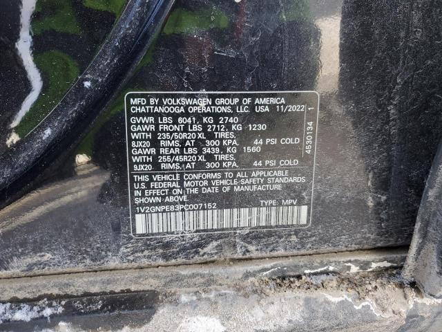 1V2GNPE83PC007152 - 2023 VOLKSWAGEN ID.4 PRO S 黑色 照片 13