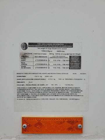 5SFBG3623BE222131 - 2011 HEARTLAND BIGHORN 白色 照片 10