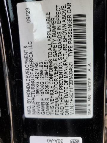 1HGCY1F39RA004621 - 2024 HONDA ACCORD EX BLACK photo 13