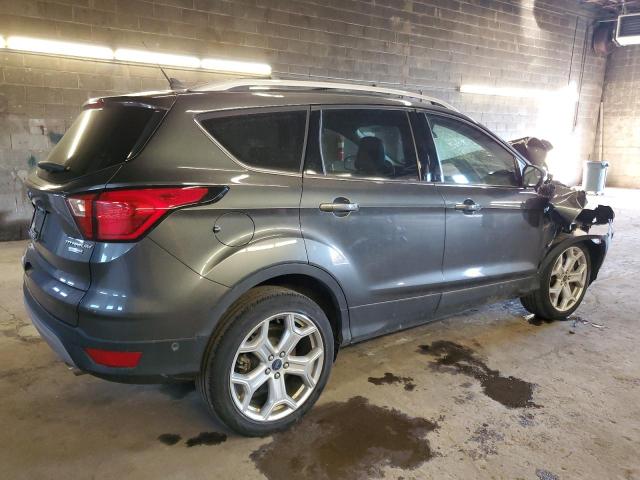 1FMCU9J94KUA76136 - 2019 FORD ESCAPE TITANIUM GRAY photo 3