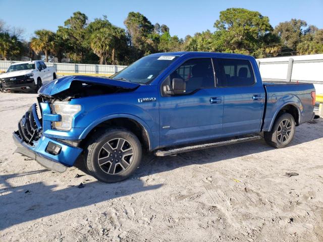 1FTEW1CP3GKE53353 - 2016 FORD F150 SUPERCREW BLUE photo 1