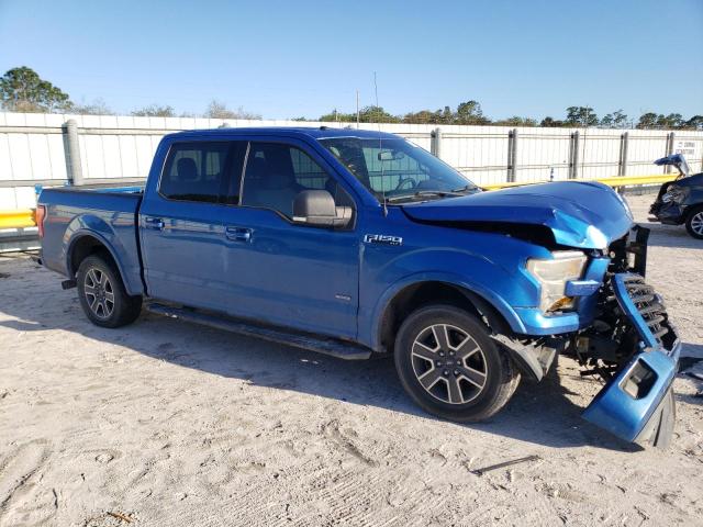 1FTEW1CP3GKE53353 - 2016 FORD F150 SUPERCREW BLUE photo 4