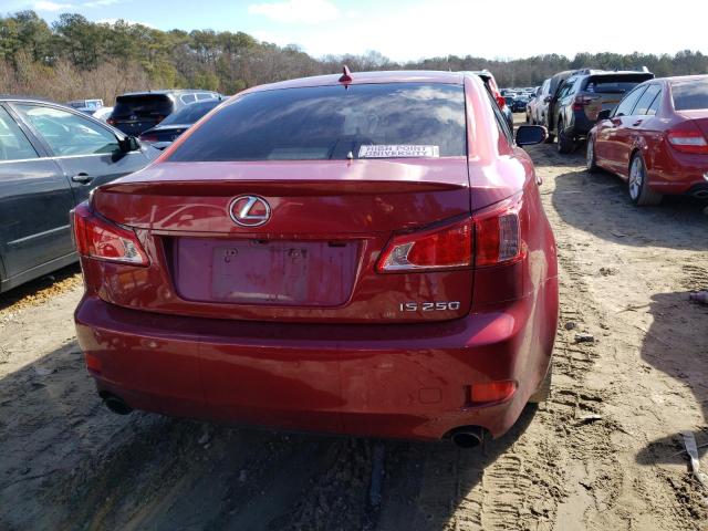 JTHBF5C28C5182456 - 2012 LEXUS IS 250 RED photo 6